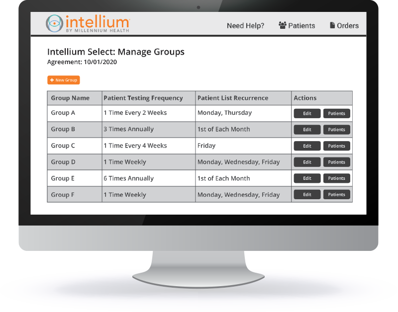 A screen example of what Intellium Select looks like.