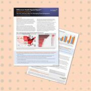 An icon of the Xylazine Signals Report. It is comprised of 2 pages and includes a heat map of the united states.